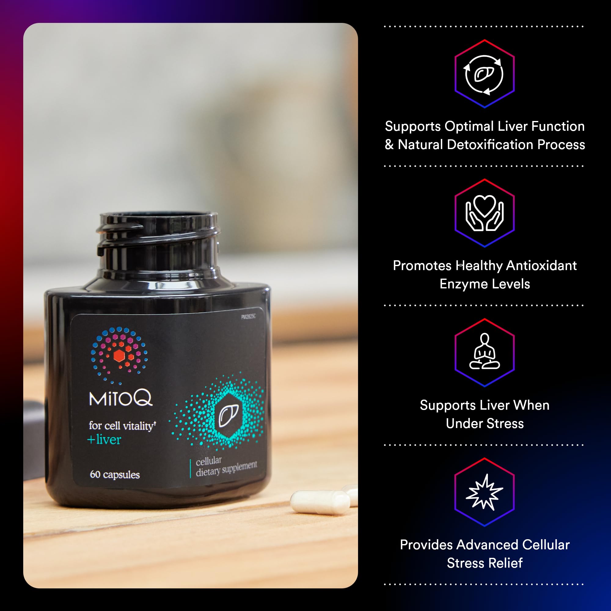 MitoQ +Liver – Advanced Liver Supplement with Highly Bioavailable Milk Thistle, Choline, Selenium Mitoquinol – Supports Metabolism, Body’s Natural Detoxification & Liver Health – 60 Capsules MitoQ buy australia supplements