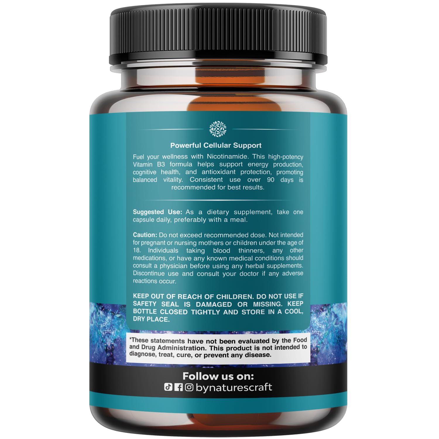 Vitamin B3 Niacinamide 500mg Capsules - Mitochondrial Energy and Potent Skin Supplement - Vitamin B3 Niacin Flush Free and Nicotinamide 500mg - Flush Free Niacin Supplement - 60 Count Gsupps Australia