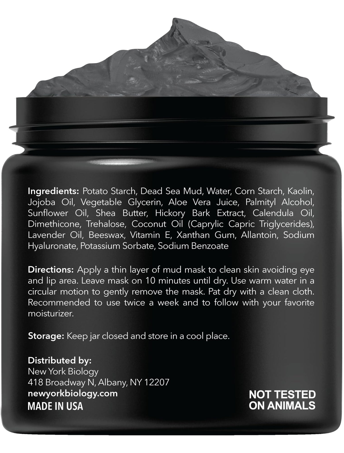 New York Biology Dead Sea Mud Mask for Face & Body - 8.8 oz NEW YORK BIOLOGY THE ULTIMATE COSMECEUTICALS