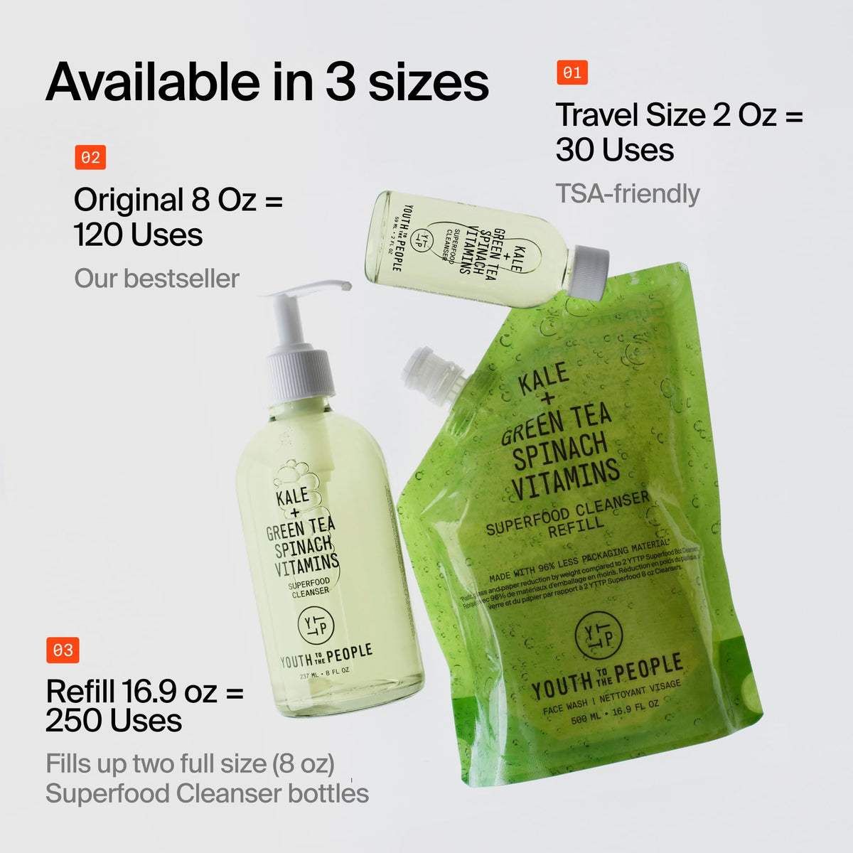Youth To The People Superfood Antioxidant Cleanser - Full Size (8 fl oz) Youth To The People