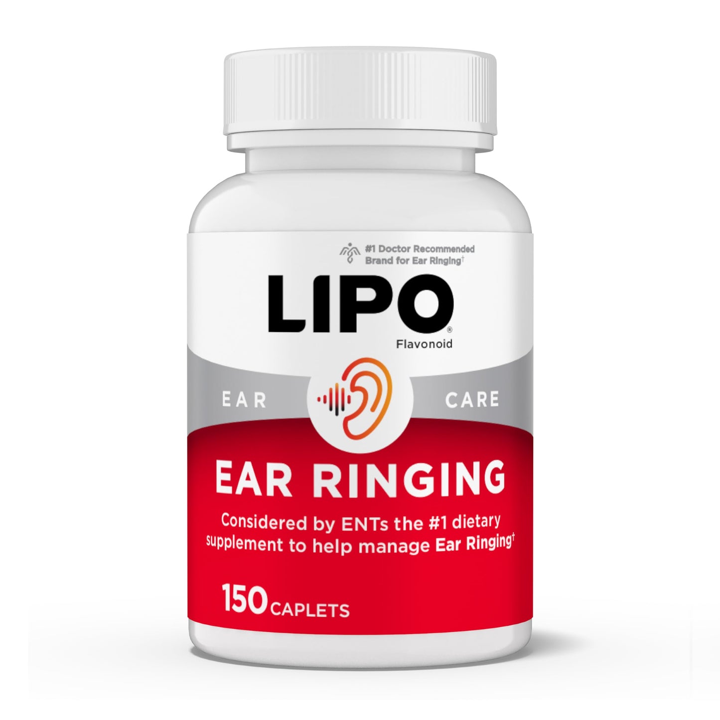 Lipo-Flavonoid Ear Ringing - Doctor-Recommended for Ringing Ears - Clinically Proven Lemon Bioflavonoid Complex with Vitamins C, B1, B2, B6, B12 Lipo-Flavonoid