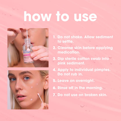Bye Bye Blemish Acne Drying Lotion, Reduce Pimples Overnight 1oz, 1-Pack Bye Bye Blemish