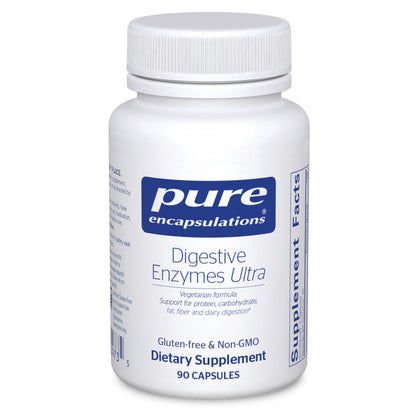 Pure Encapsulations Digestive Enzymes Ultra - Vegetarian Digestive Enzyme Supplement to Support Protein, Carb, Fiber, and Dairy Digestion* - 90 Capsules Pure Encapsulations