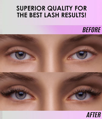 STACY LASH Sensitive Eyelash Extension Glue 0.17fl.oz/5ml / 5-6 Sec Drying time/Retention – 4-5 Weeks/Black Adhesive/Lash Tech Supplies STACY LASH