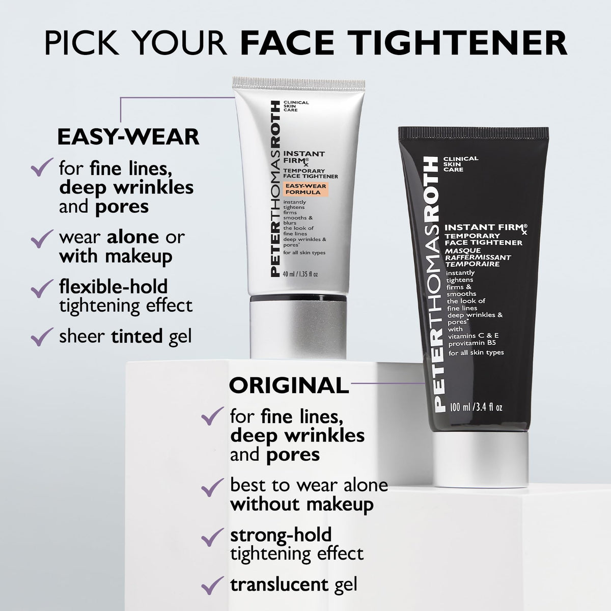 Peter Thomas Roth | Instant FIRMx® Temporary Face Tightener Easy-Wear Formula |For Firming & Smoothing Fine Lines, Deep Wrinkles and Pores Peter Thomas Roth