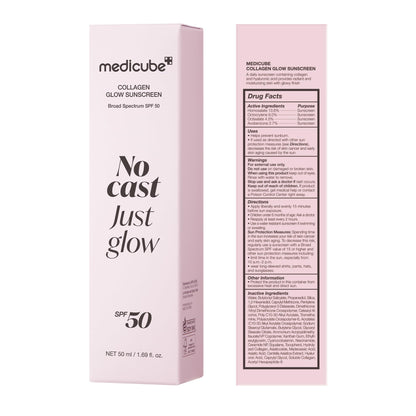 medicube Sunscreen No Cast Just Glow Collagen, SPF 50 medicube