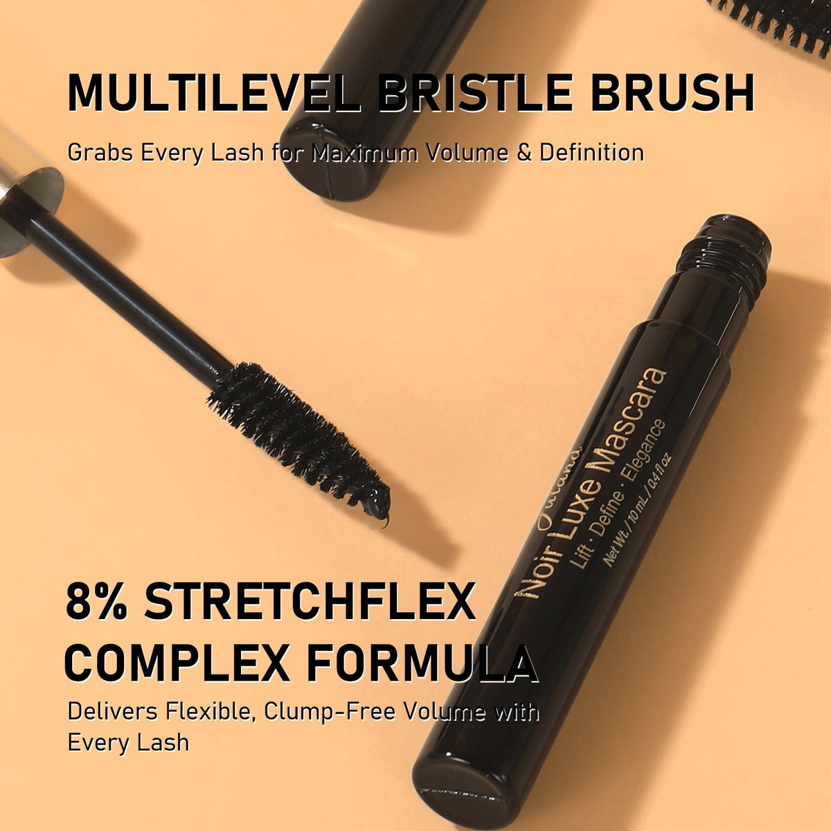 Essence Mascara Volume and Length – Volumizing & Lengthening Mascara for Full, Lush Lashes, Curl & Lift, Waterproof, Smudge-Resistant, Clump-Free Blackest Black, Long-Lasting Beauty Makeup Okutani Beauty