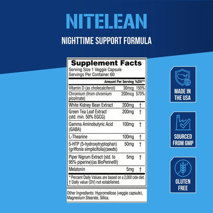 Night Time Fat Burner for Weight Loss Support - Belly Fat Burner for Men & Women with Green Tea and White Kidney Bean Extract - Nighttime Metabolism Booster & Sleep Optimizer to Help Stubborn Fat Loss Evlution