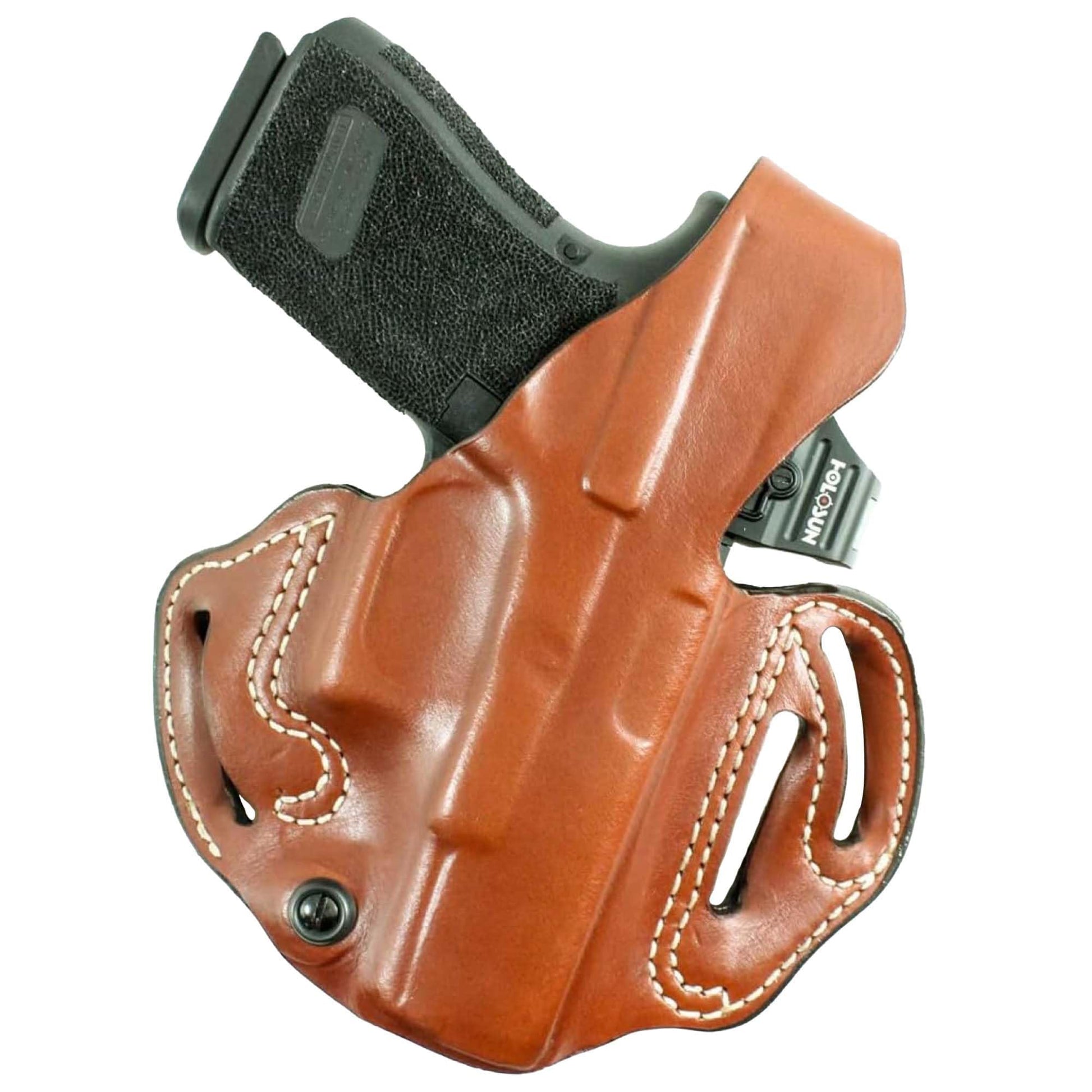 DeSantis Thumb Break Scabbard - OWB Gun Holster for Men and Women, Leather Belt Slide Holster for Pistols, Exact Molding, Secure and Highly Concealable OWB Carry Gsupps Australia