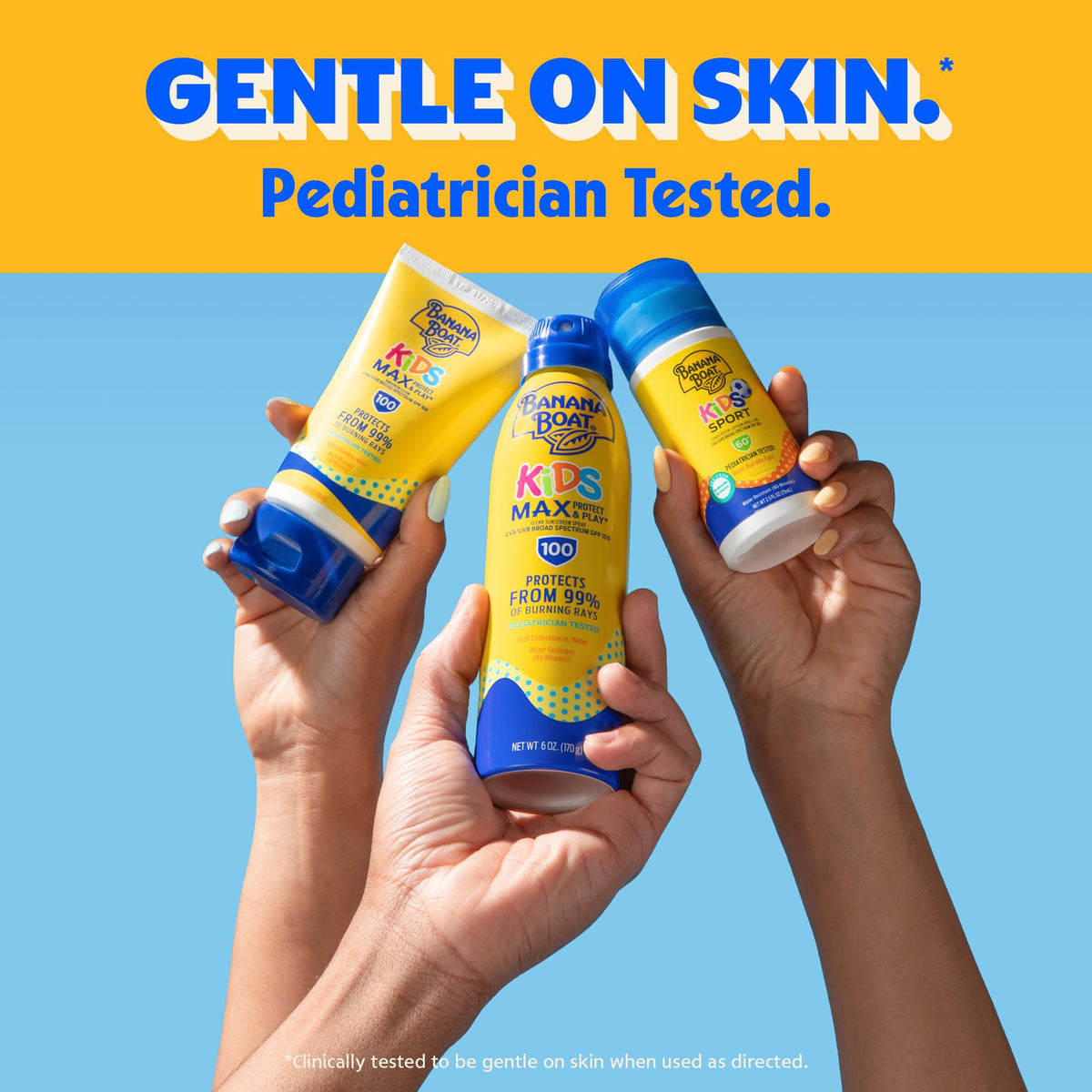 Banana Boat Sport Kids Sunscreen Spray SPF 50, 6 oz (2 Pack) Banana Boat