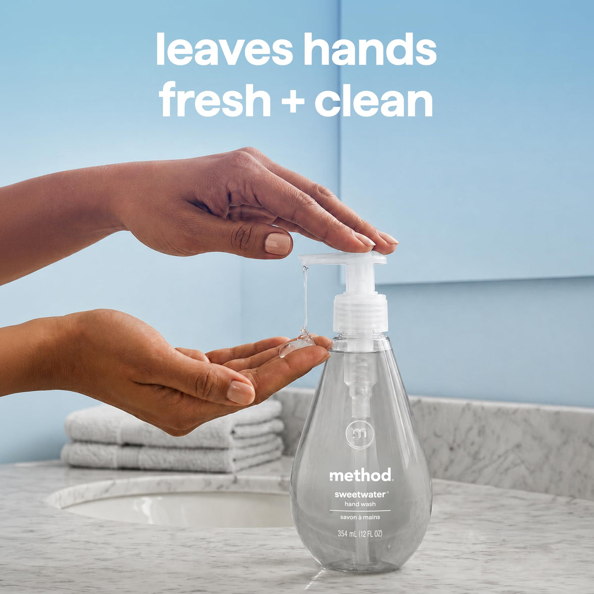 method Gel Hand Wash Refill, Sweet Water, 34 fl oz Method