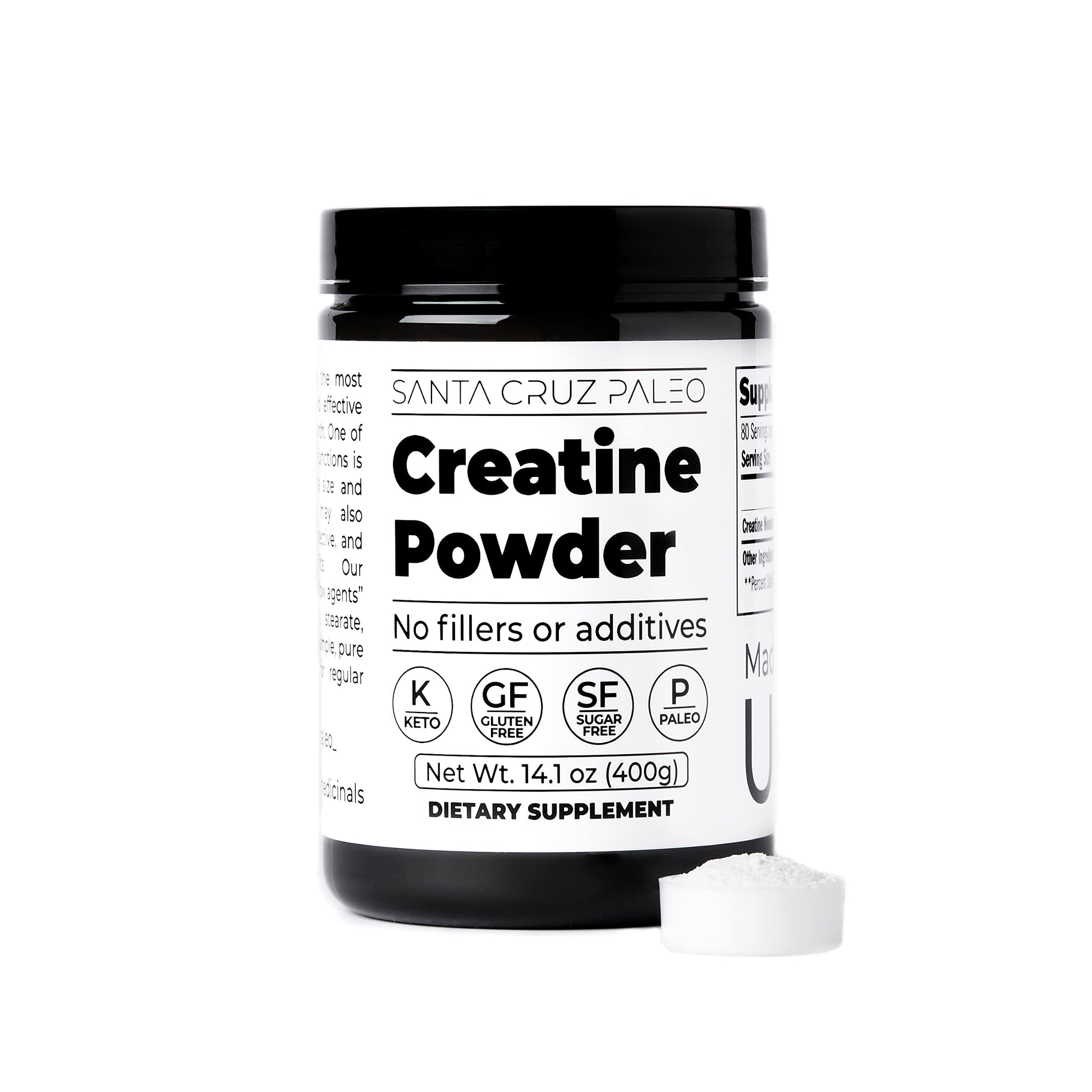 Santa Cruz Paleo, Creatine Monohydrate Powder Micronized, Unflavored Pre Workout and Muscle Support Supplement, Gluten Free Keto, Mix with Water or Shakes Santa Cruz Paleo buy australia supplements