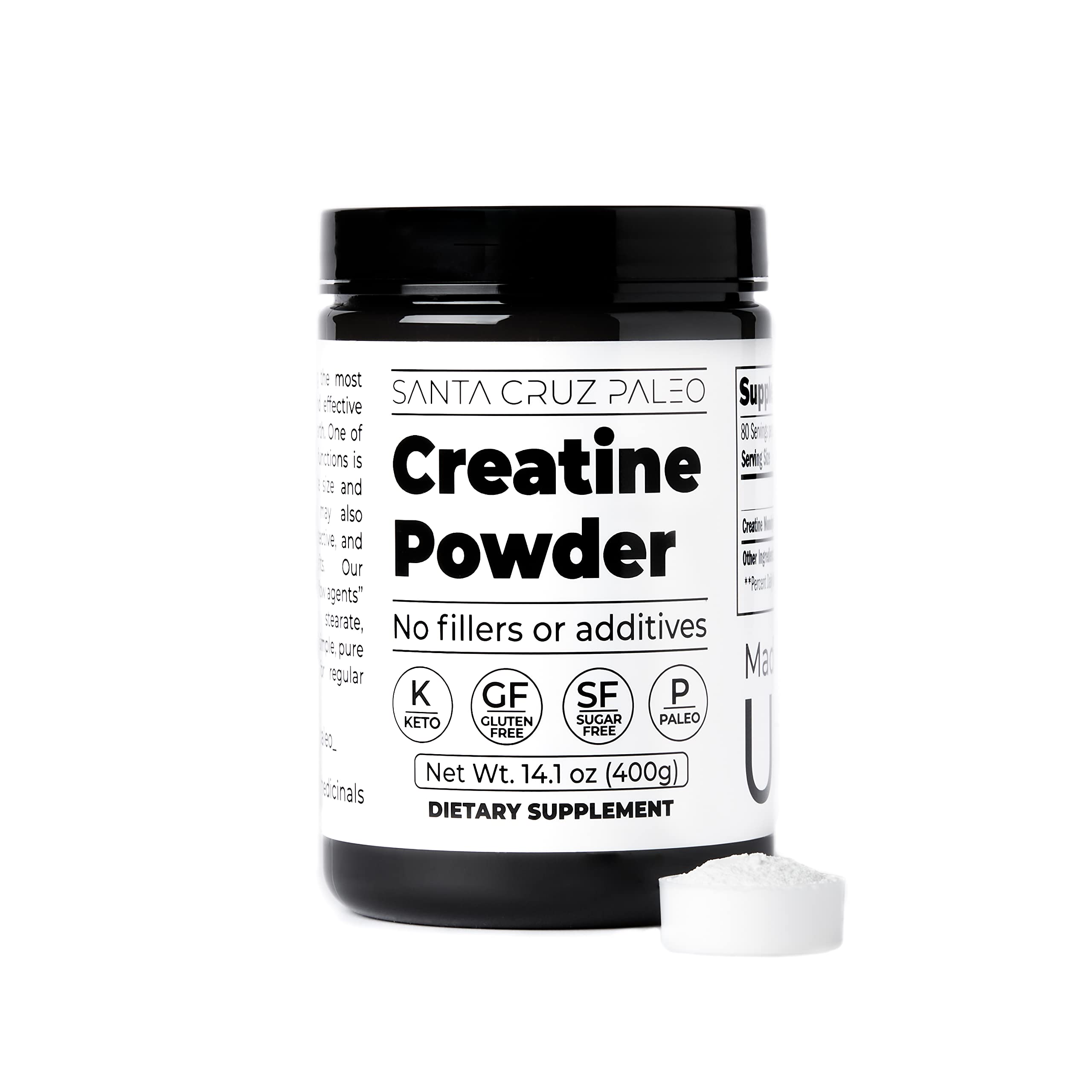 Santa Cruz Paleo, Creatine Monohydrate Powder Micronized, Unflavored Pre Workout and Muscle Support Supplement, Gluten Free Keto, Mix with Water or Shakes Santa Cruz Paleo buy australia supplements