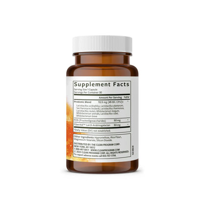 Clean Program Daily Probiotic | 45 Billion CFU, 9 Strains with Saccharomyces Boulardii | Gut Health, De-Bloat & Immune Support Clean Program