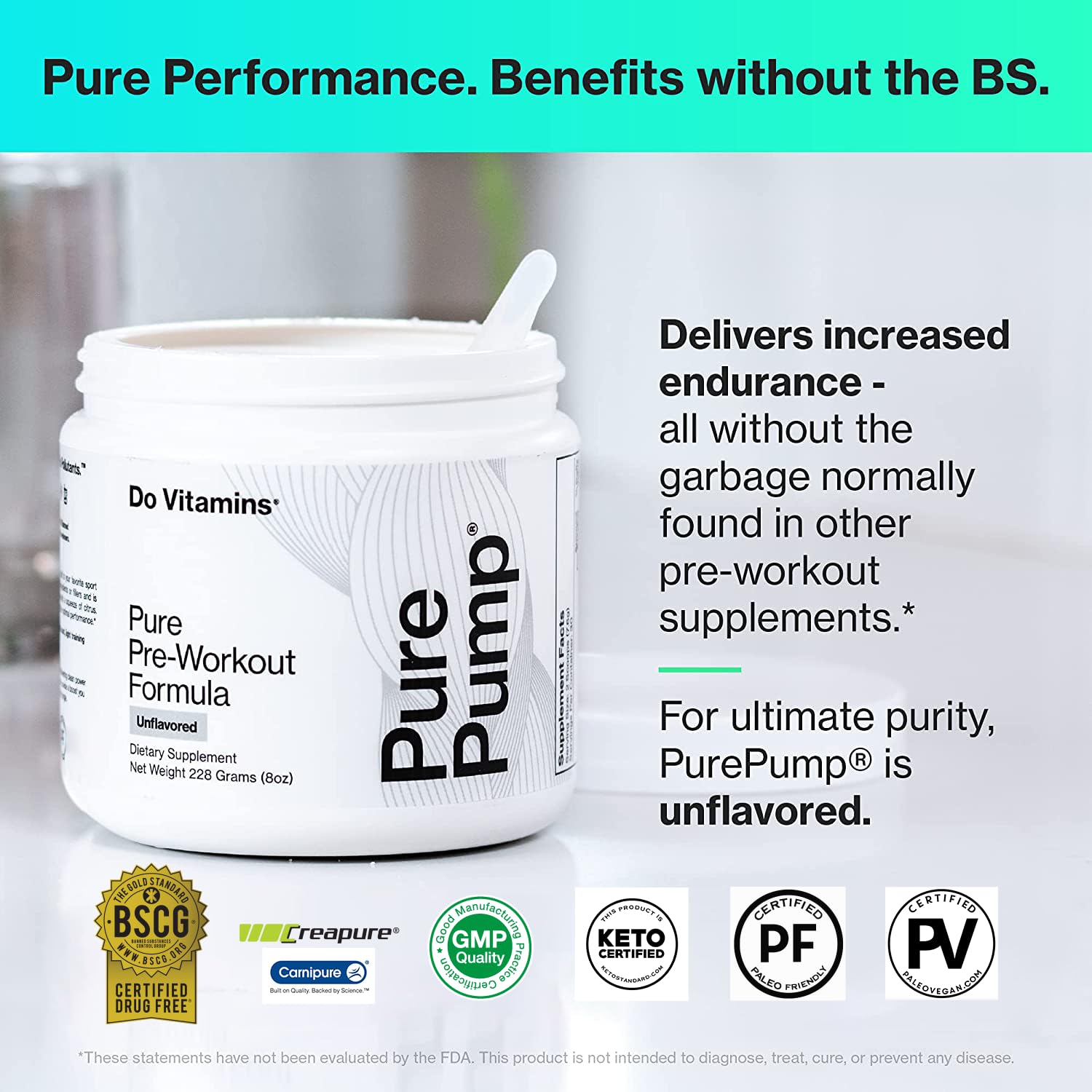 Do Vitamins PurePump Clean Pre Workout Powder for Men & Women - Preworkout with Creatine BCAA - Clean Energy Pre-Workout - All Actives. Zero fillers. Do Vitamins buy australia supplements