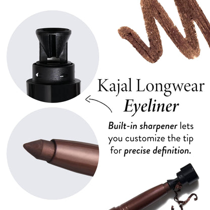 LAURA GELLER Kajal Longwear Kohl Eyeliner Pencil – Dark Brown LAURA GELLER NEW YORK
