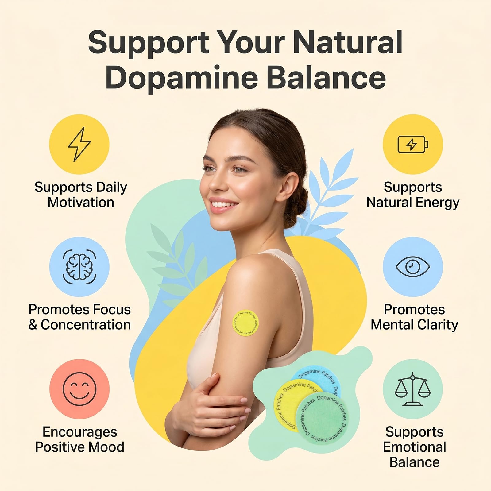 MindTone Dopamine Patches Extra Strength – 90 Count Plant-Based Non-GMO Mood Support & Energy Patch – Dopamine & Serotonin Balance – Mood Balance Patch for Women & Men – 3 Month Supply MindTone buy australia supplements