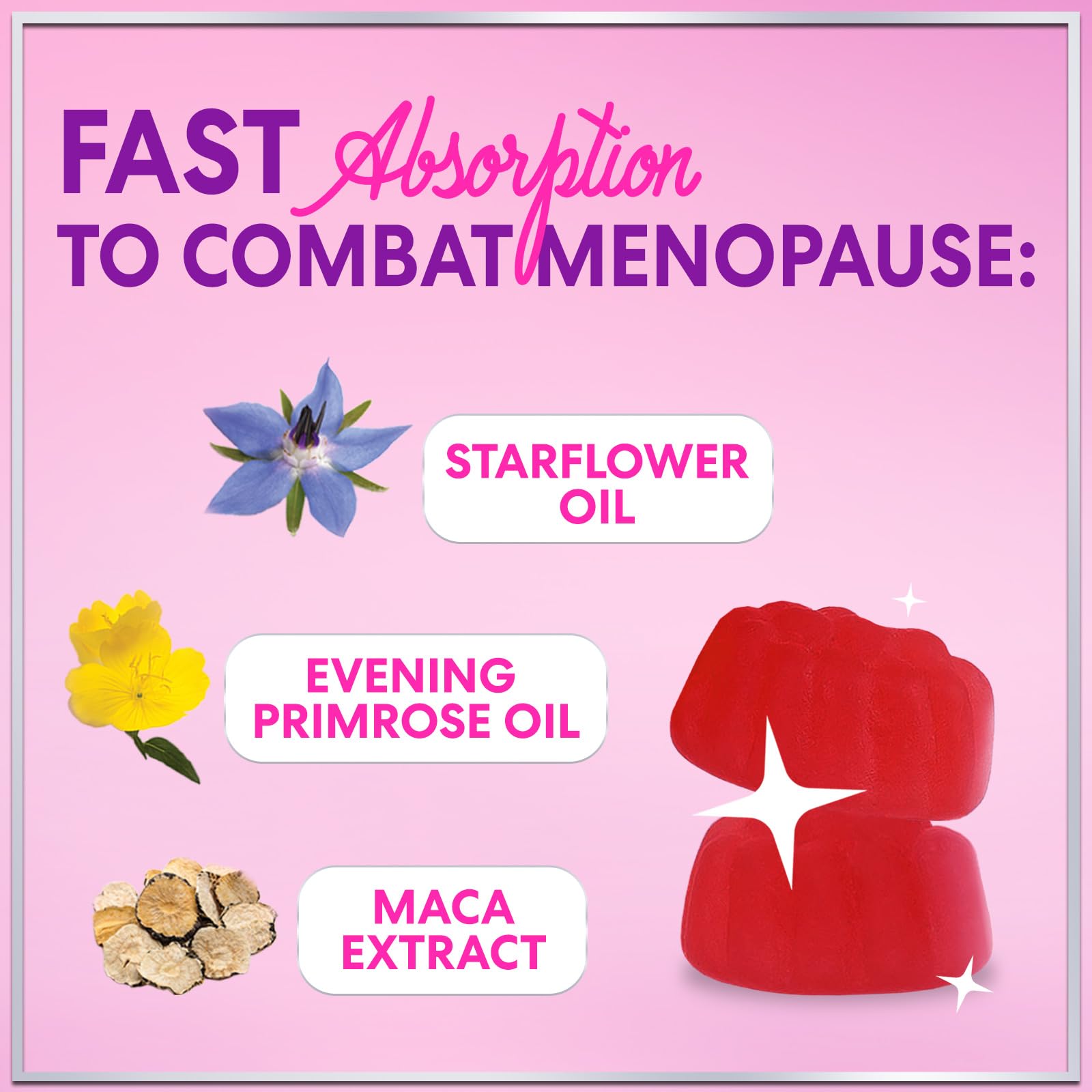 Menopause Supplements for Women - Complete Natural Mild Hot Flashes & Night Sweats Support, Multi Benefit Menopause Relief Gummy, Support for Balance & Energy, Gluten-Free & Non-GMO - 60 Gummies Hello Lovely! buy australia supplements