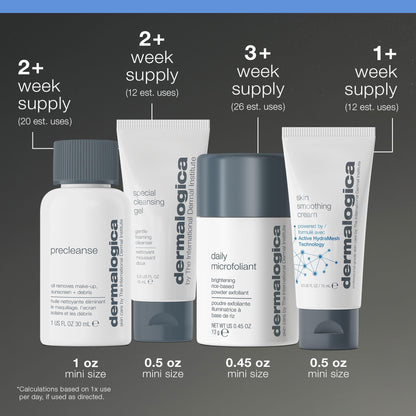 Dermalogica Discover Healthy Skin Kit, 4 Piece Travel Skincare Set Dermalogica