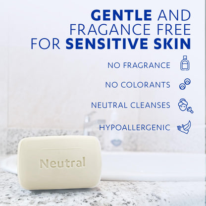 Grisi Neutral Bar Soap |Hypoallergenic | 3.5 oz | 6-Pack Grisi