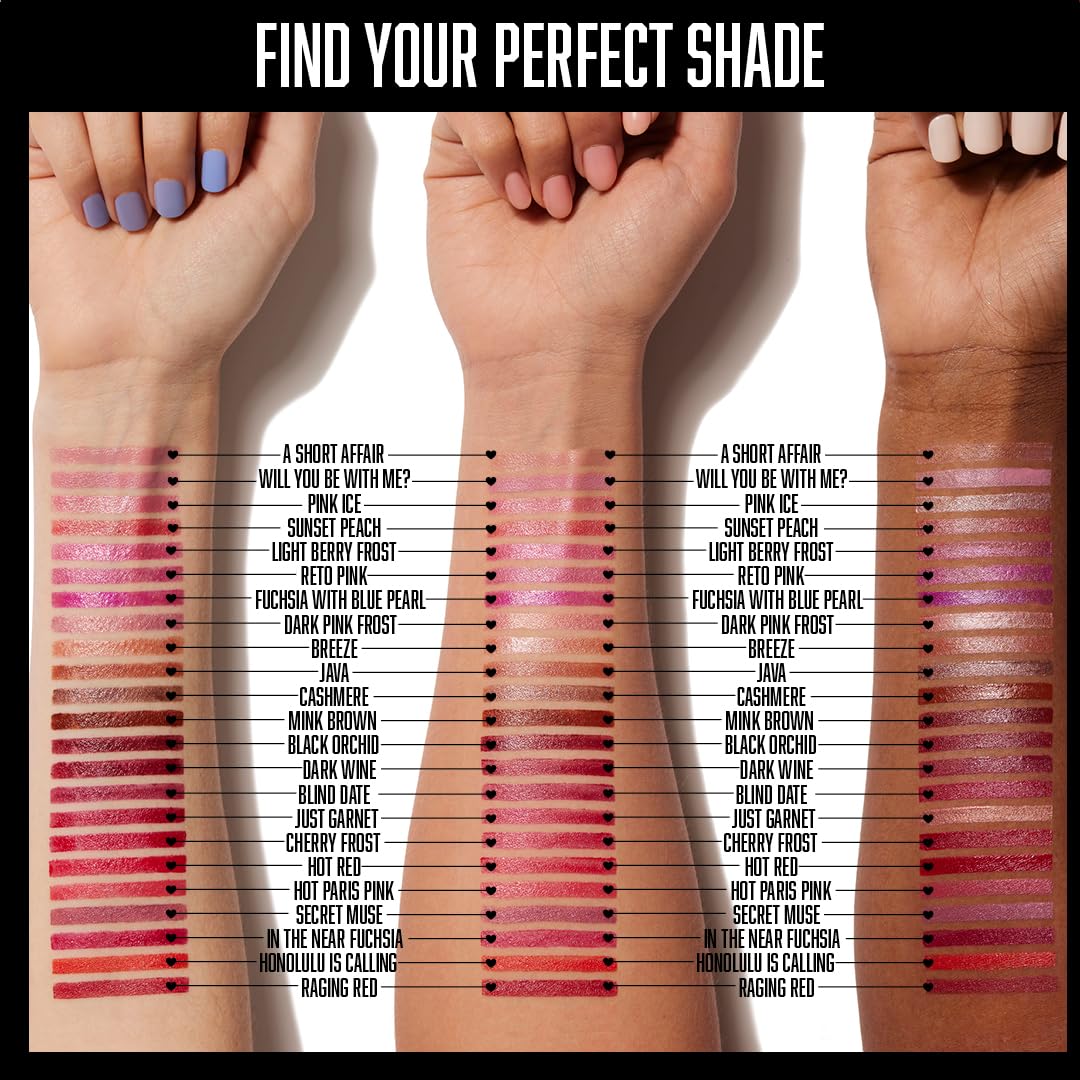 wet n wild Silk Finish Lipstick, Hydrating Rich Buildable Lip Color, Formulated with Vitamins A,E, & Macadamia for Ultimate Hydration, Cruelty-Free & Vegan - Dark Pink Frost wet n wild