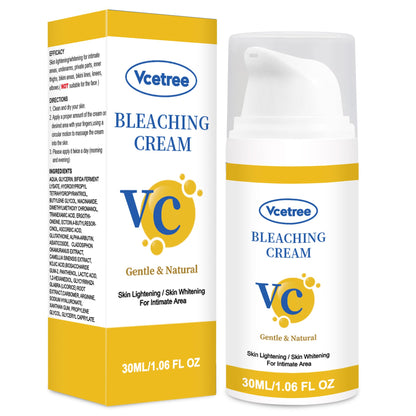 Vcetree Skin Bleaching Cream Skin Lightening for Body Intimate Areas, Private Parts, Underarm, Knees, Elbows, Inner Thigh, Bikini Area Vcetree