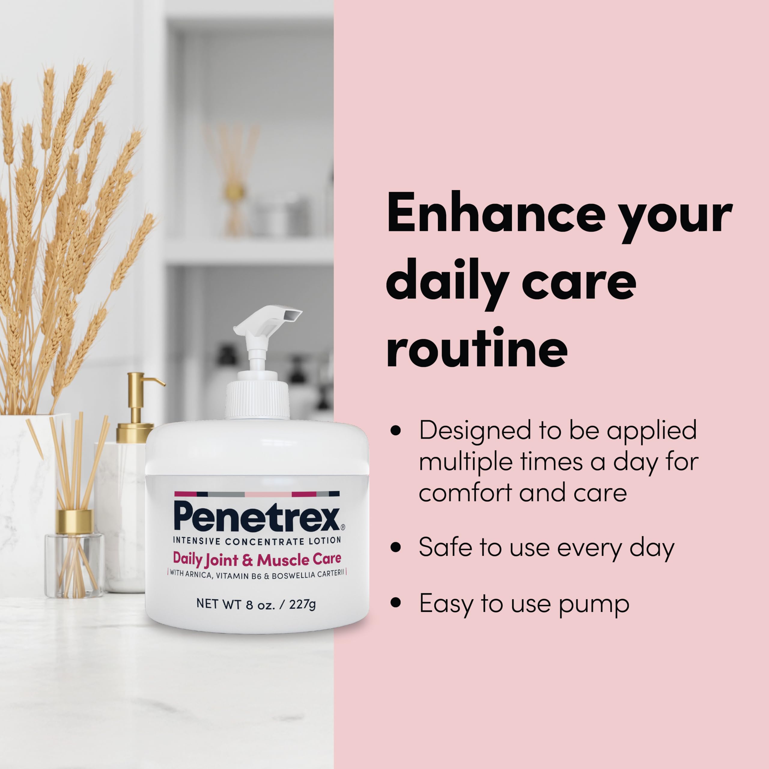 Penetrex Joint & Muscle Care Lotion – Soothing Botanical Formula with Arnica, Vitamin B6 & MSM – Lightweight Easy to Apply Lotion - Fresh Disappearing Scent - for Everyday Movement Support Penetrex buy australia supplements