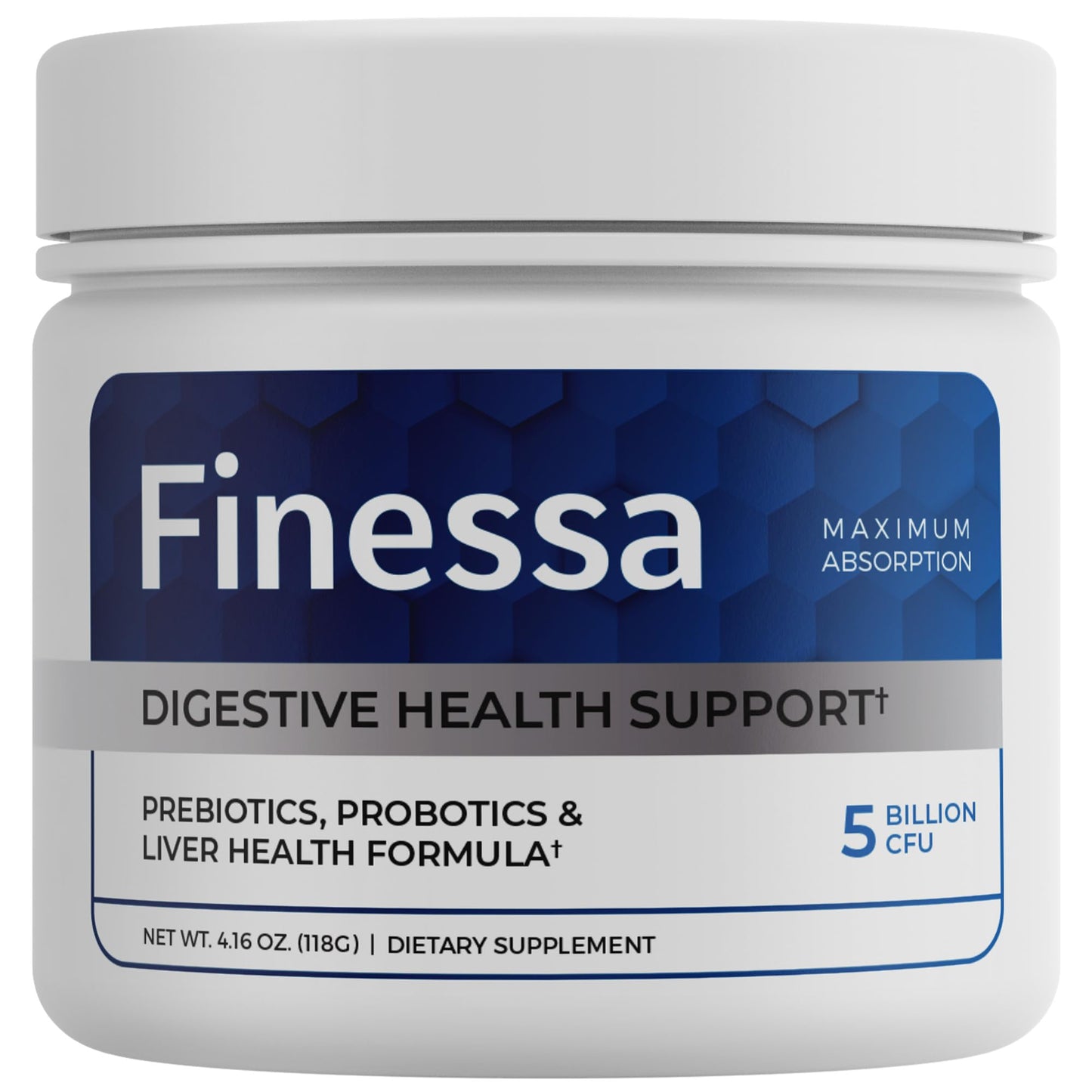 Finessa Digestive Probiotic Drink - 2in1 Digestive Health, Liver Cleanse Detox & Repair | Constipation, Gas and Bloating Relief | Gut Health Blend with Prebiotics & Probiotics Finessa