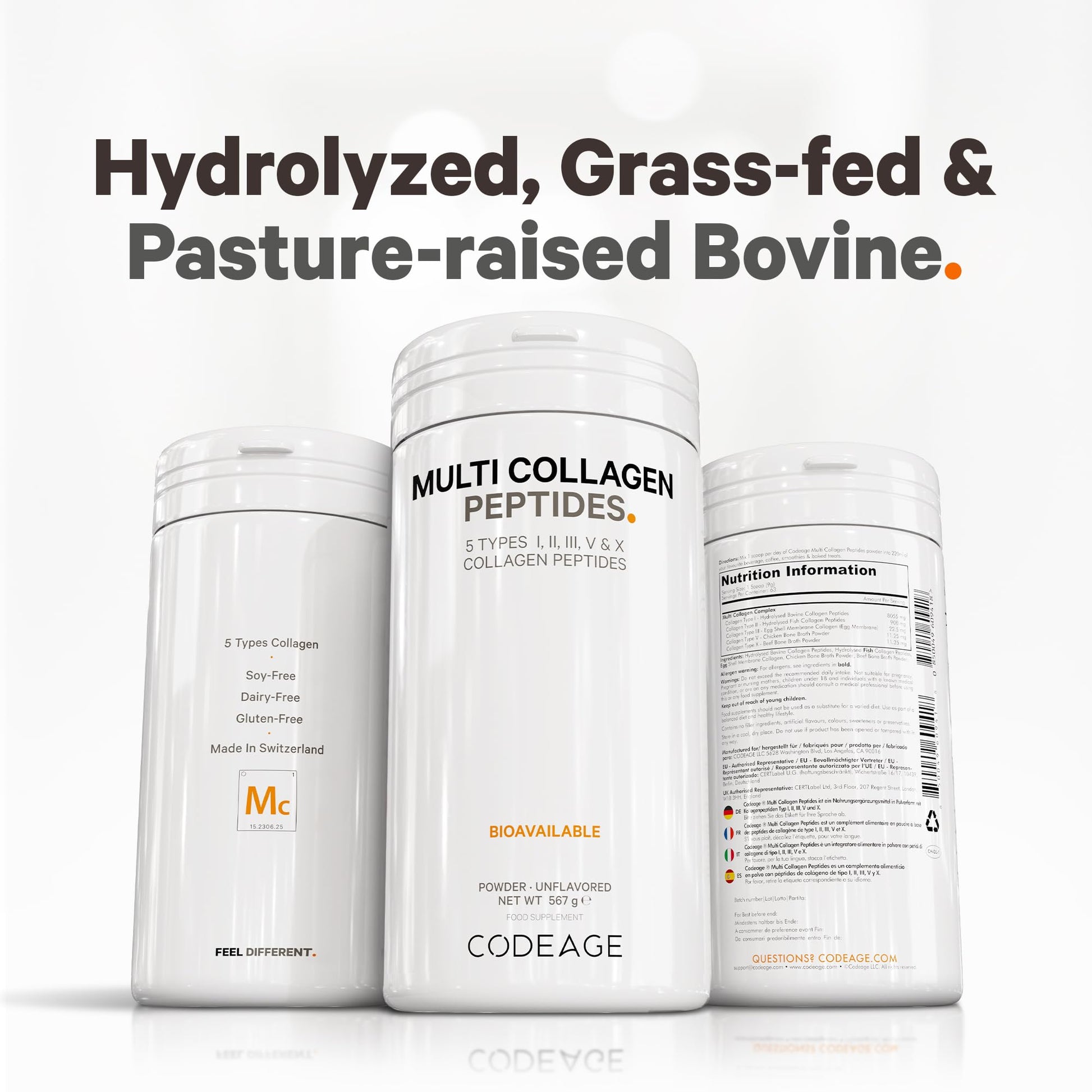 Codeage Multi Collagen Protein Powder Peptides, 2-Month Supply, Hydrolyzed, Type I, II, III, V, X Grass Fed Codeage buy australia supplements