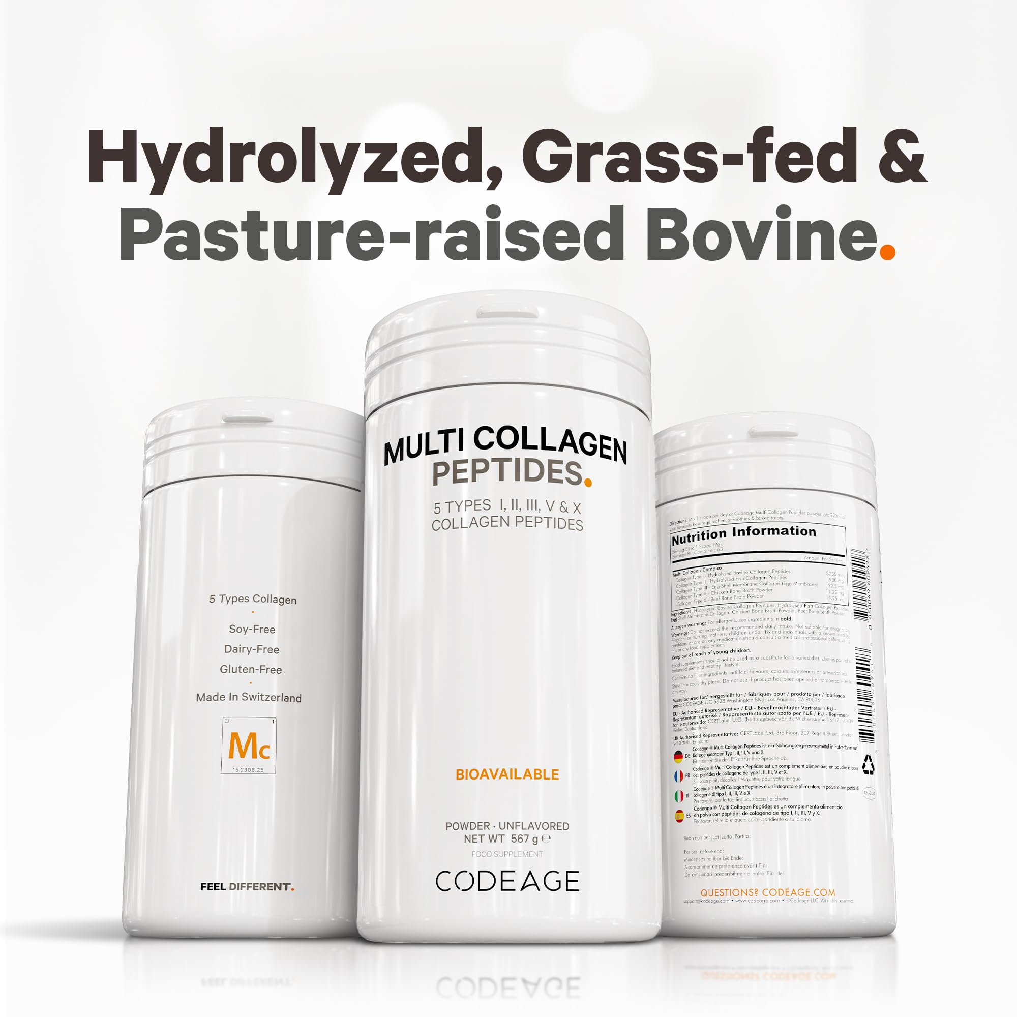 Codeage Multi Collagen Protein Powder Peptides, 2-Month Supply, Hydrolyzed, Type I, II, III, V, X Grass Fed Codeage buy australia supplements