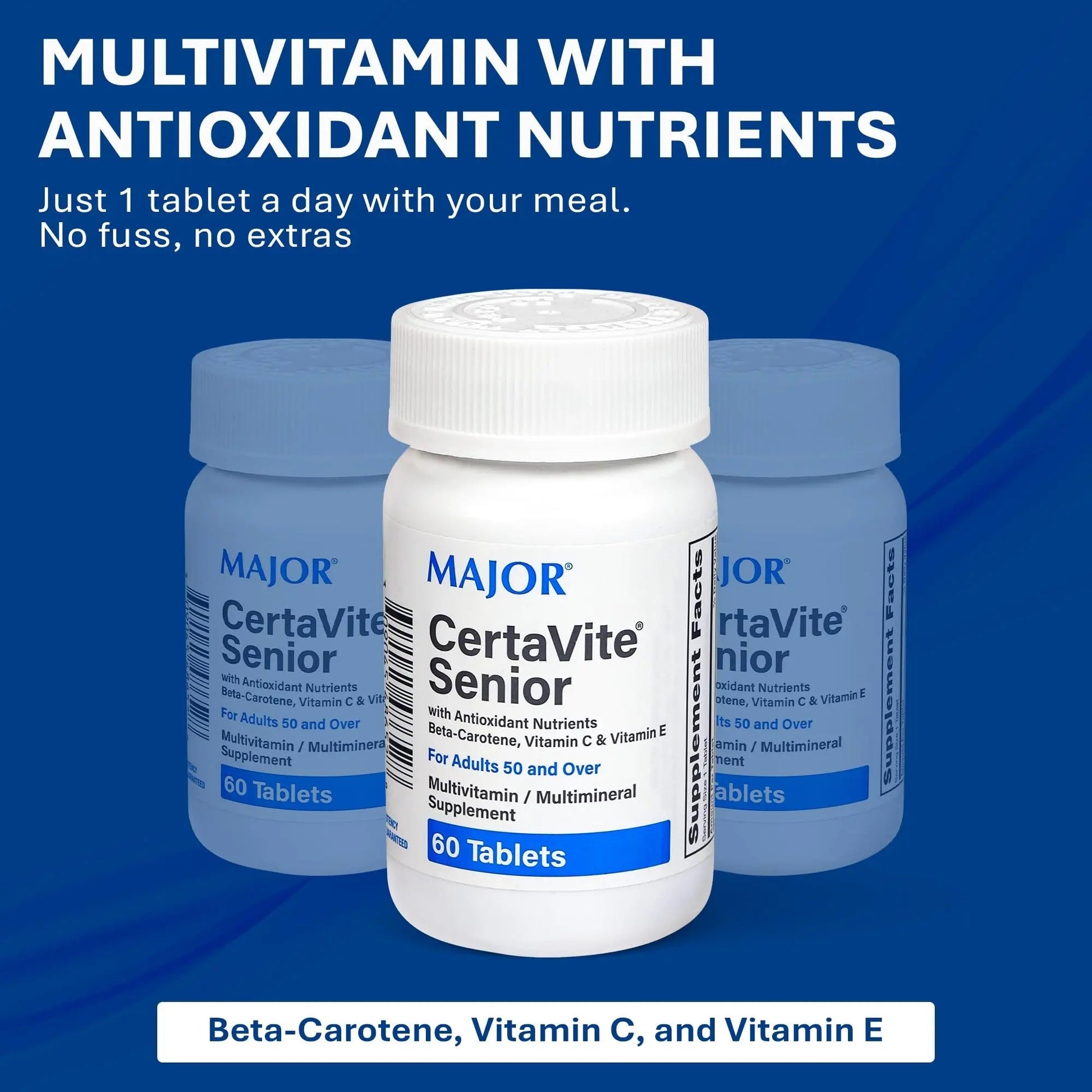 MAJOR CertaVite Senior Multivitamin with Antioxidants – Multivitamin for Women and Men with Beta-Carotene, Iron MAJOR buy australia supplements