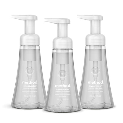 method Foaming Hand Wash, Sweet Water, 10 fl oz, 3 pack Method