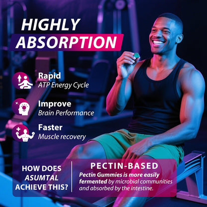 Asumtal Creatine Monohydrate Gummies Complex 8500 MG for Men & Women, Creatine Monohydrate Supplement for Muscle Growth, Strength & Energy Support Asumtal