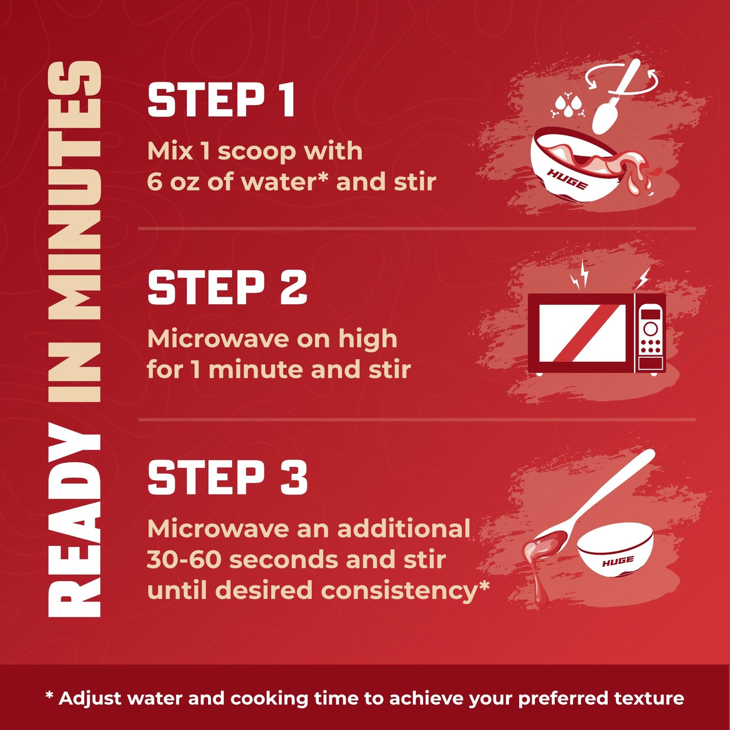 Huge Creamy Rice, Maple Brown Sugar, Rice Cereal (Cream of Rice Style), Quick & Easy Preparation, Fast-Digesting Carbohydrates, Sugar-Free, Creamy Texture, Pre & Post Workout Fuel, 30 Servings