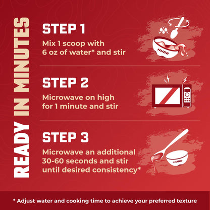 Huge Creamy Rice, Maple Brown Sugar, Rice Cereal (Cream of Rice Style), Quick & Easy Preparation, Fast-Digesting Carbohydrates, Sugar-Free, Creamy Texture, Pre & Post Workout Fuel, 30 Servings