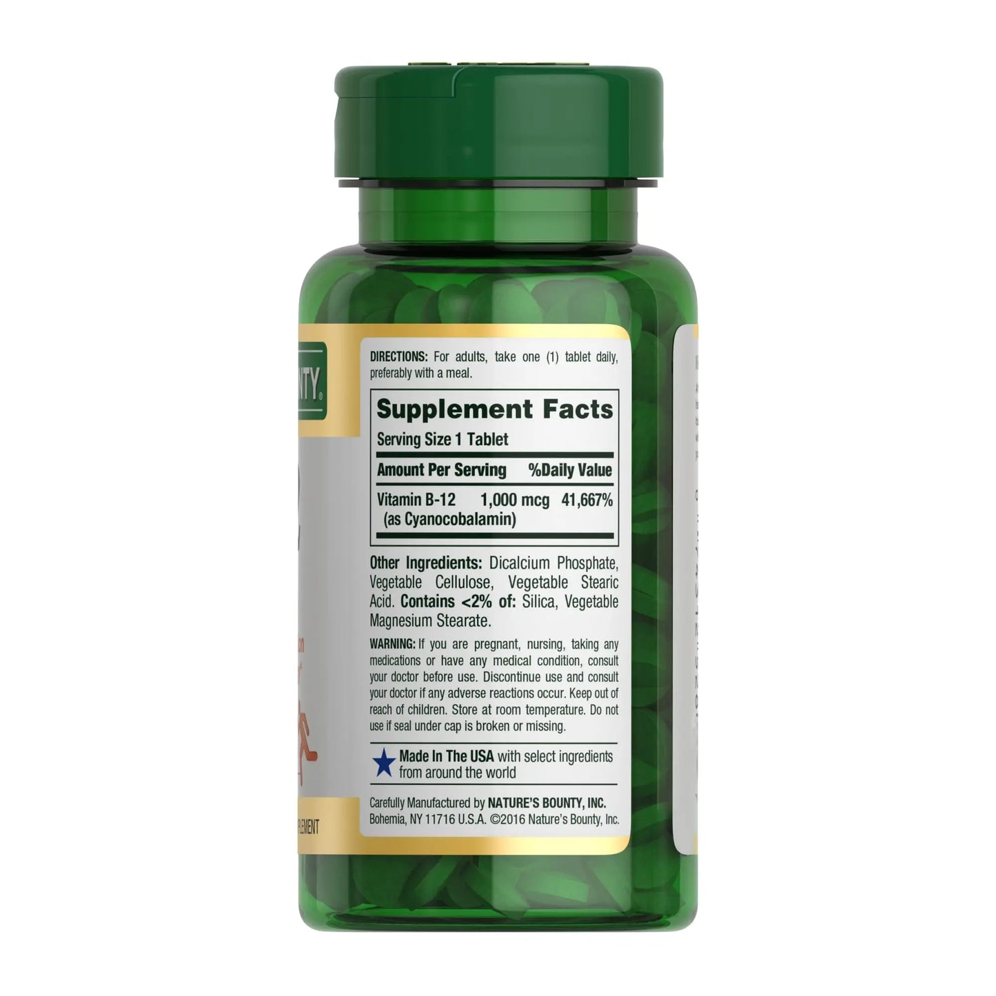 Nature's Bounty Vitamin B12 1000 mcg Supplements, Supports Energy Metabolism, 200 Ct Nature's Bounty