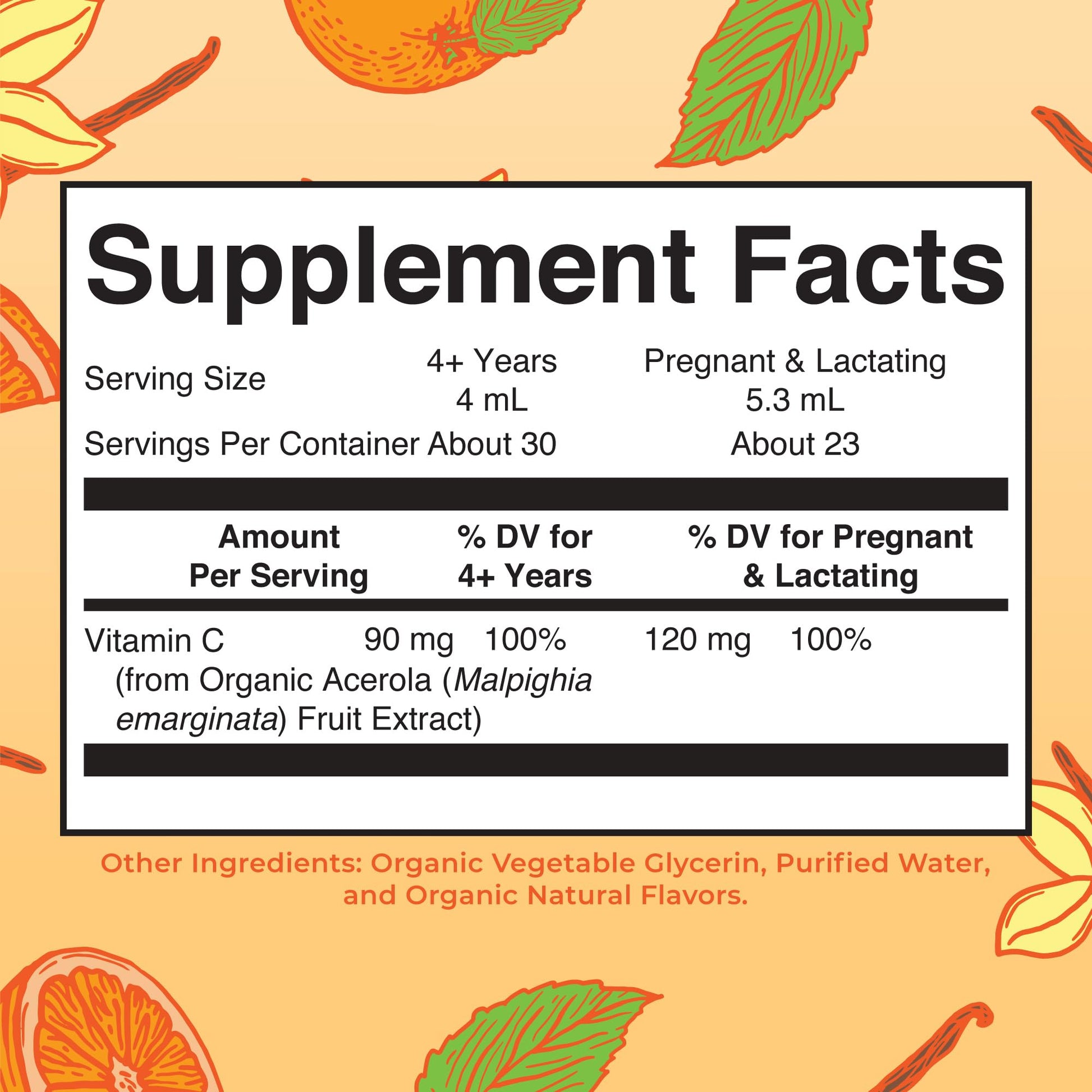 MARYRUTH'S Organic Vitamin C Supplement | Liquid Vitamin C Liquid Drops for Adults & Kids | Immune Support Supplement for Overall Health MARYRUTH'S