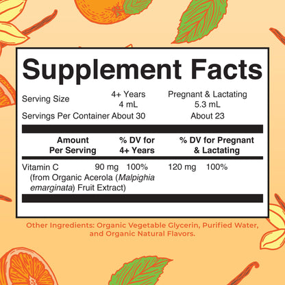 MARYRUTH'S Organic Vitamin C Supplement | Liquid Vitamin C Liquid Drops for Adults & Kids | Immune Support Supplement for Overall Health MARYRUTH'S