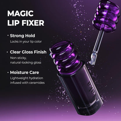 Laka 2-Minute Magic Lip Fixer - Lip Sealer & Gloss Top Coat - 0.15 oz Laka