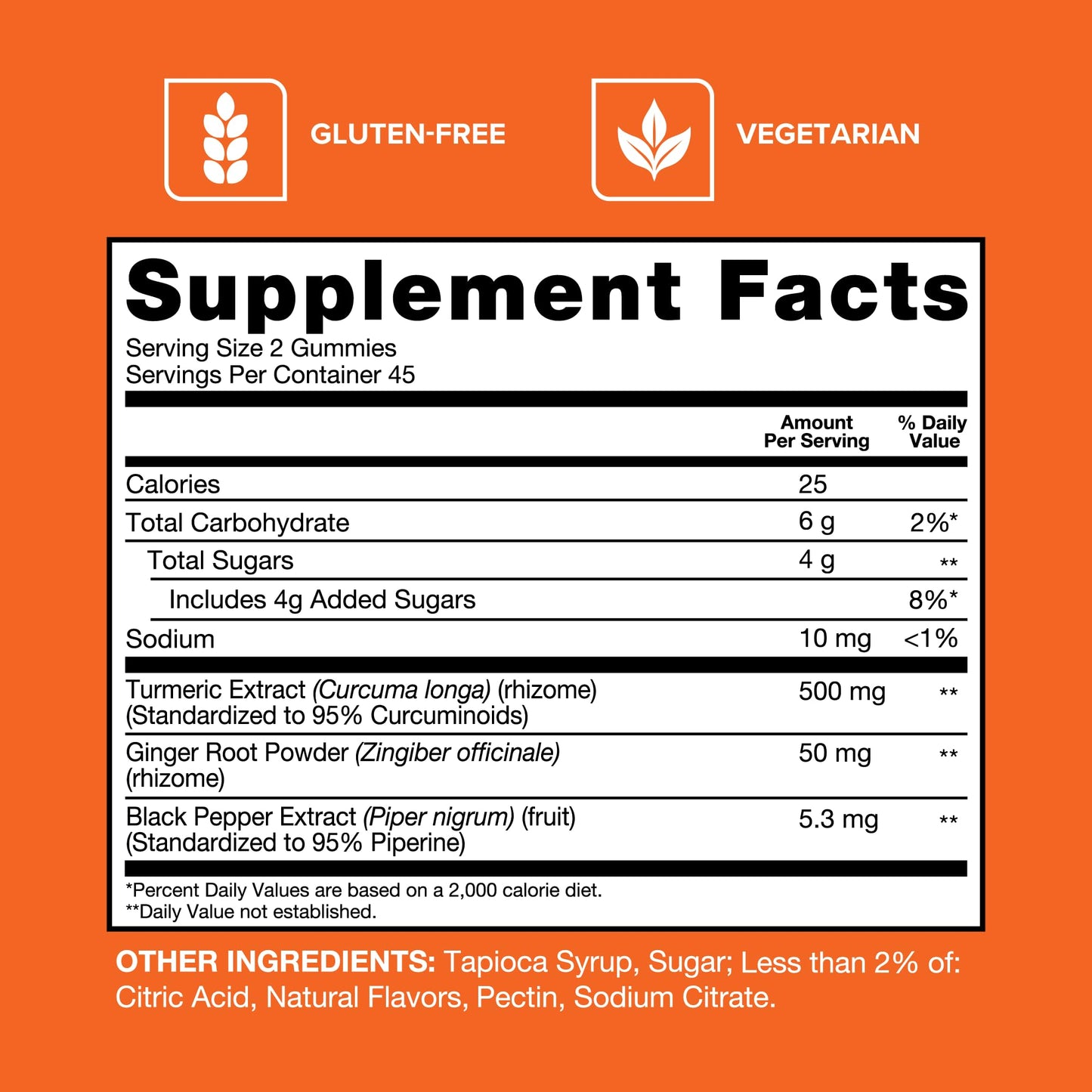 Qunol Turmeric and Ginger with Black Pepper Gummies, Turmeric Curcumin Supplement, Joint Health Support Gummy, 90ct Gummies Qunol