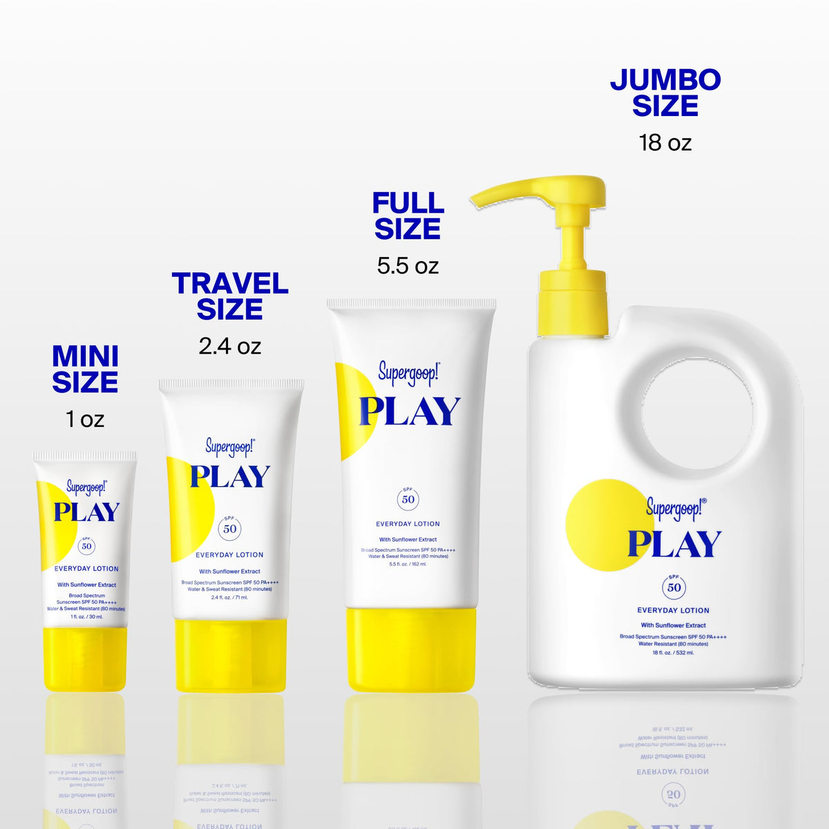Supergoop! PLAY Everyday Sunscreen Lotion SPF 50 for Face & Body, 18oz Supergoop!