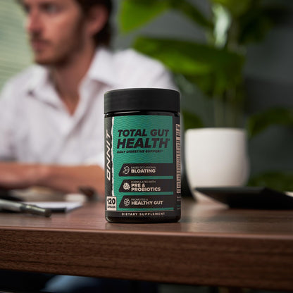 ONNIT Total Gut Health Daily Digestive Support, IGEN™ Non-GMO Tested Digestion Supplement for Women and Men with 7 Strains of Probiotics, ONNIT