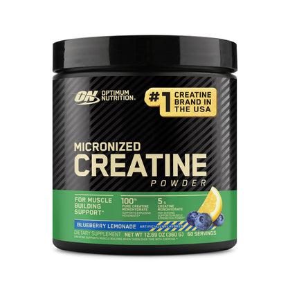Optimum Nutrition Micronized Creatine Monohydrate Powder, Blueberry Lemonade Creatine, 60 Servings, 360 Grams (Packaging May Vary) Optimum Nutrition