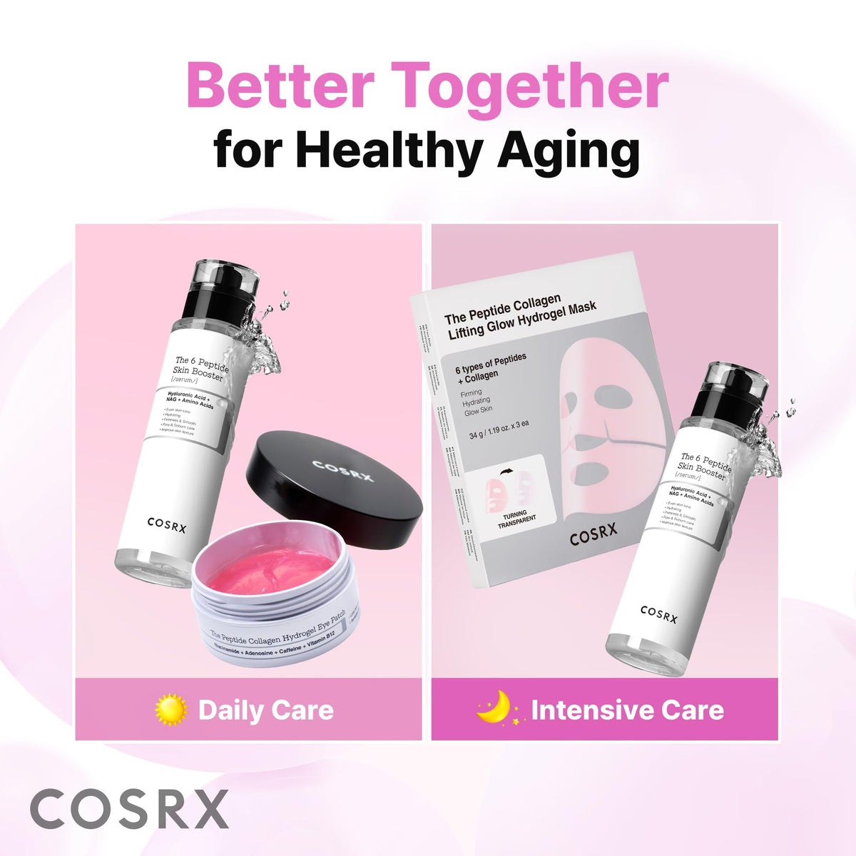 COSRX 6X Peptide Collagen Skin Booster Toner Serum for Dull Skin, 5.07 oz COSRX