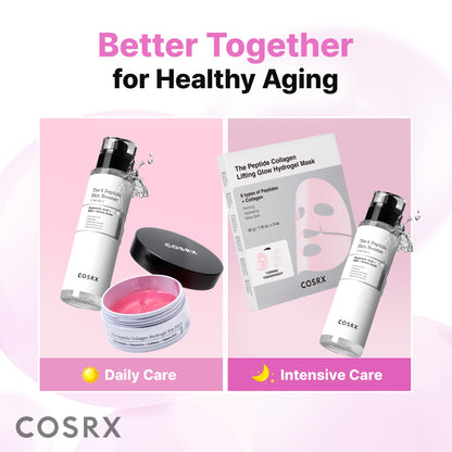 COSRX Pink Peptides Collagen Hydrogel Eye Patch for Puffy Eyes (60) COSRX