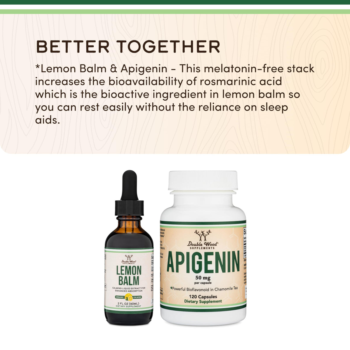 Double Wood Supplements Organic Lemon Balm Tincture - for Digestion & Relaxation 590mg - 2FL OZ, 120 Servings Double Wood Supplements