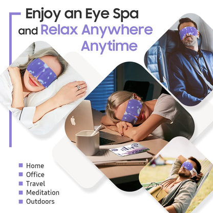 BeHoomi Steam Eye Mask, 10 Packs Heated Eye Mask, Self Heating Disposable SPA Warm Compress for Eyes Sleep Mask, Travel Essentials BeHoomi