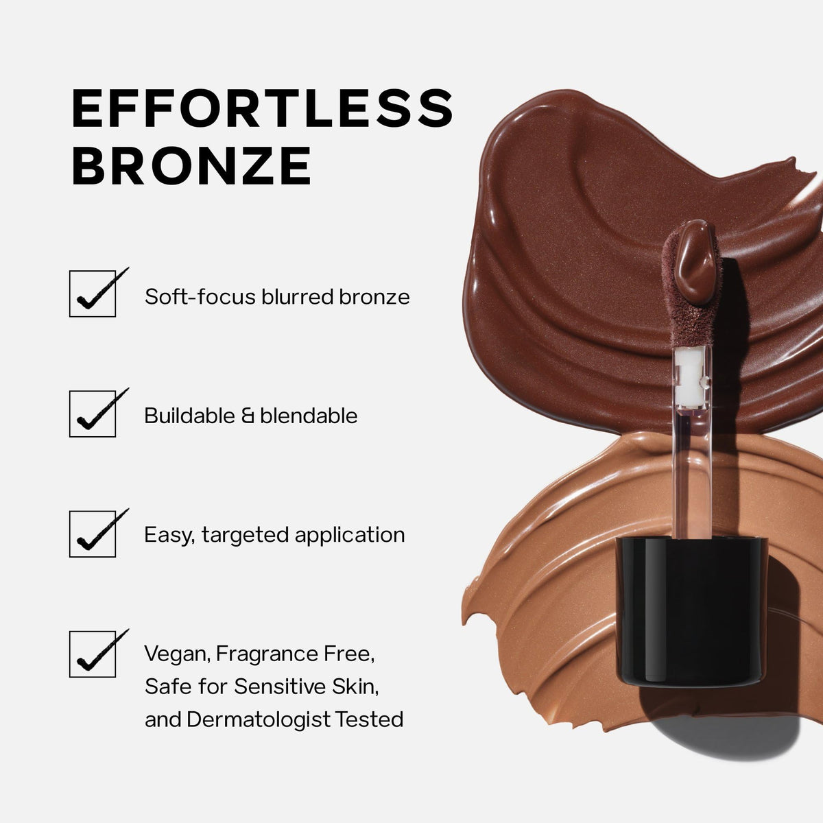 Saie Dew Bronze Hydrating Liquid Bronzer Stick, Sand (0.4 oz) Saie