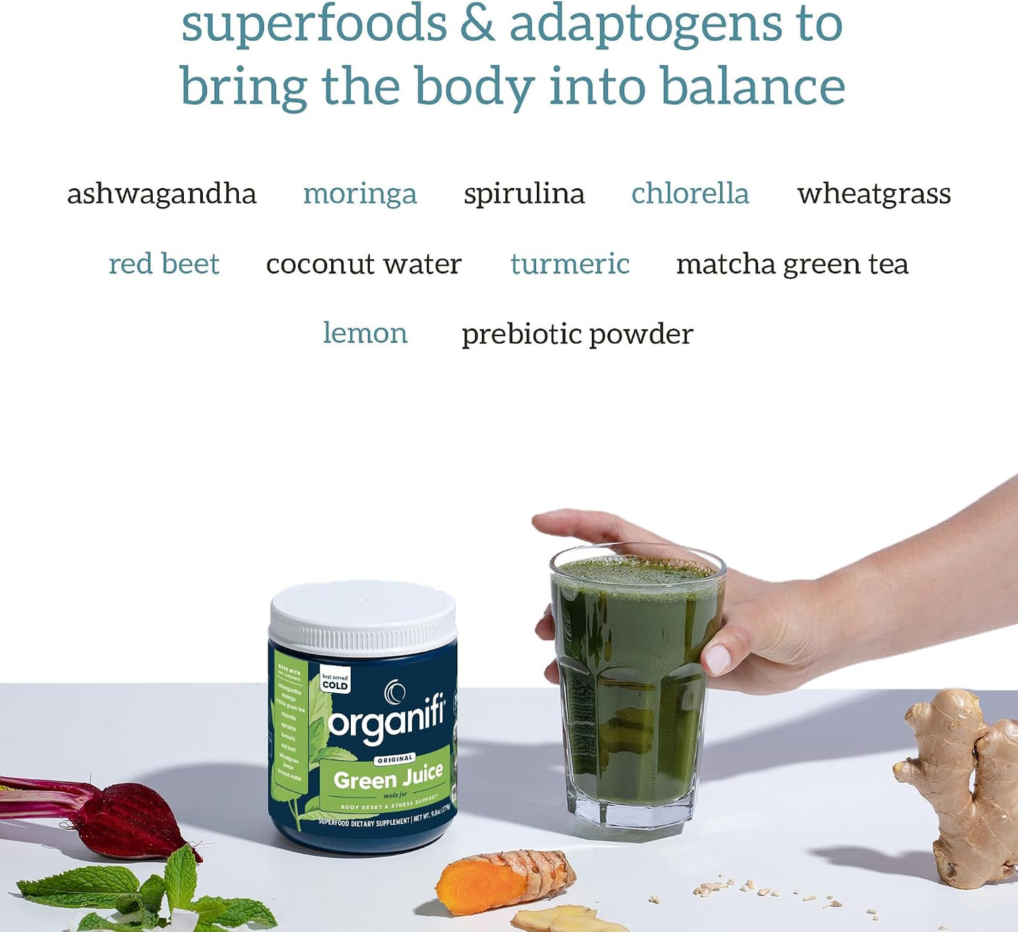 Organifi Green Juice and Red Juice Bundle - 30 Day Supply - Delicious, Refreshing Organic Superfood Supplement Powder With Antioxidants for Energy and Stress Relief Support - No GMO, Gluten, or Soy Gsupps Australia