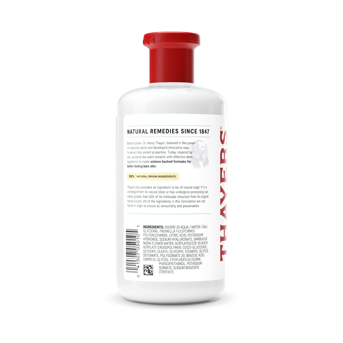 THAYERS Milky Face Toner Skin Care with Snow Mushroom Tremella and Hyaluronic Acid, Natural Gentle Facial Toner, for Dry and Sensitive Skin, 355mL THAYERS